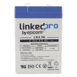 Batería de respaldo 6 V | 4.5 Ah | AGM | Especial para Seguridad Electrónica | UPS  | Sistemas de Emergencia  | Vida útil 5 años | Terminales F1
