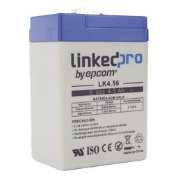 Batería de respaldo 6 V | 4.5 Ah | AGM | Especial para Seguridad Electrónica | UPS  | Sistemas de Emergencia  | Vida útil 5 años | Terminales F1