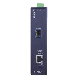 Convertidor de Medios Industrial Ethernet RJ45 10G/5G/2.5G/1G/100M a SFP+ 10GBASE-X