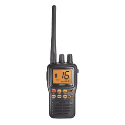 Radio Marino Portátil VHF, flotante y sumergible, Rx: 156.050-163.275MHz Tx: 156.025-157.425MHz, cumple con los canales marinos Internacionales, de EUA y Canadá