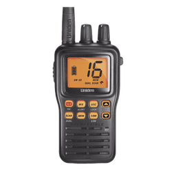 Radio Marino Portátil VHF, flotante y sumergible, Rx: 156.050-163.275MHz Tx: 156.025-157.425MHz, cumple con los canales marinos Internacionales, de EUA y Canadá