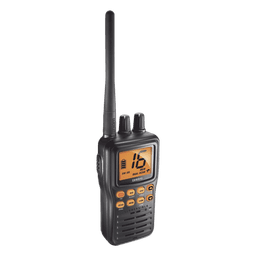 Radio Marino Portátil VHF, flotante y sumergible, Rx: 156.050-163.275MHz Tx: 156.025-157.425MHz, cumple con los canales marinos Internacionales, de EUA y Canadá