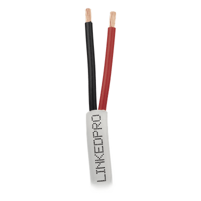 Bobina de 305 m (1000 ft) / Cable para Alarma 2x18 AWG / CM / Blanco