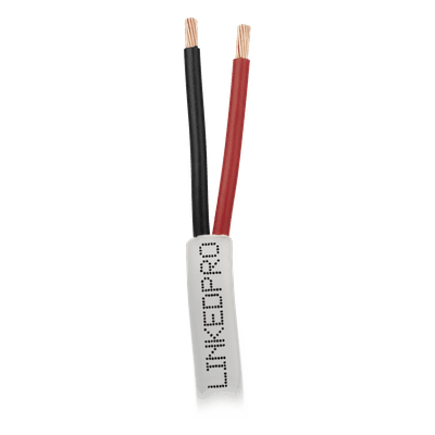 Cable para Sistemas de Seguridad / 2 x 16 AWG / Cobre Sólido / 305 m (1000 ft) / CMR UL 1666 / Cubierta PVC Blanca