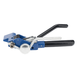 Flejadora Tipo Matraca / Corte Integrado / Fleje 6-20 mm (1/4" a 3/4") / Espesor 0.4-0.76 mm / Acero Resistente