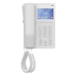 Teléfono IP Hotelero / WiFi 6 Dual-Band / 2 Líneas SIP / Pantalla LCD Color / Opus HD / USB-C / GDMS Cloud
