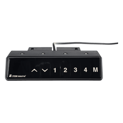 Control para Escritorio de Altura Ajustable / Memoria 4 Posiciones / Elevación 38 mm/s / Rango 600 a 1250 mm (2 a 4.1 ft) / Sensor Anticolisión / Certificaciones CE, UL, cUL, SAA, BIFMA