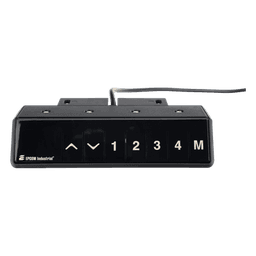Control para Escritorio de Altura Ajustable / Memoria 4 Posiciones / Elevación 38 mm/s / Rango 600 a 1250 mm (2 a 4.1 ft) / Sensor Anticolisión / Certificaciones CE, UL, cUL, SAA, BIFMA