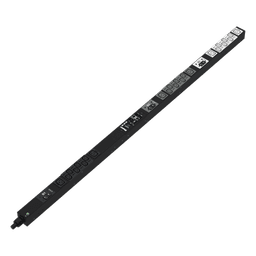 PDU Monitoreable / 24 Salidas (18 C13 + 6 C19) / Entrada NEMA L21-30P / 208 Vca / 30 A / Monitoreo de Energía y Ambiente / Pantalla OLED / Vertical