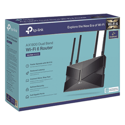 Router WiFi 6 / Doble Banda AX1800 / 4 Puertos LAN Gigabit / 4 Antenas Beamforming / EasyMESH / CPU Dual-Core