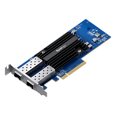 Adaptador de Red SFP28 de 25 GbE de Doble Puerto | Compatible con Synology | PCIe 3.0 x8 | SFP28 SR y LR | Link Aggregation | Garantía de 5 Años.