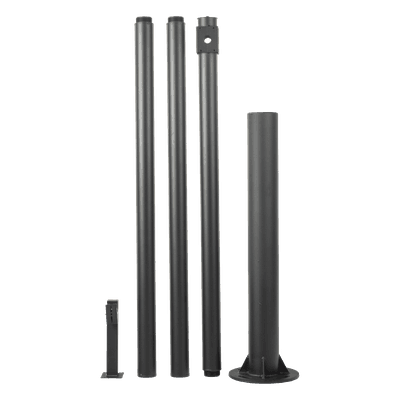 Poste Seccionado para Videovigilancia / 6 m (19.7 ft) / 4 Secciones / Base Ø 140 mm / Soporte PTZ / IP66