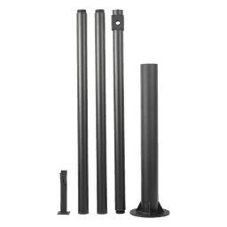 Poste Seccionado para Videovigilancia / 6 m (19.7 ft) / 4 Secciones / Base Ø 140 mm / Soporte PTZ / IP66