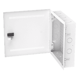Gabinete Multipropósito de Montaje en Pared, de 14 in de Altura, Con Puerta Reversible, Fabricado en Acero, Color Blanco