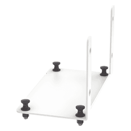 Soporte Para 2 Adaptadores de Fibra Óptica Opticom®, Para Uso con Gabinetes Multipropósito, de Instalación a Presión, Color Blanco