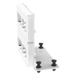 Patch Panel de 8 Puertos Mini-Com, Para Uso con Gabinetes Multipropósito, de Instalación a Presión, Color Blanco