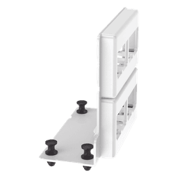 Patch Panel de 8 Puertos Mini-Com, Para Uso con Gabinetes Multipropósito, de Instalación a Presión, Color Blanco