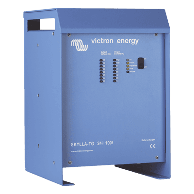 Skylla-TG 24/80 / Cargador de Baterías para Ambientes Marinos 24 V, 80 A / Bancos de 400 a 800 Ah 