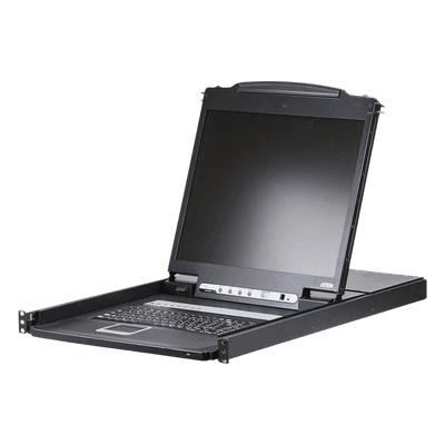 Conmutador KVM | LCD de riel único | VGA PS/2 | USB de 8 puertos 