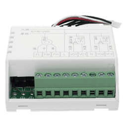 Controlador de Temperatura de Pared / Fan Coil 2 o 4 Tubos / Salida On/Off / Control de Ventilador Manual o Automático / Alimentación 100-240 VAC