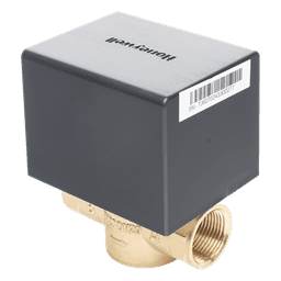 Válvula de control eléctrica de 2 vías para fancoil, retorno por resorte, normalmente cerrada, 110 V CA, DN20 (3/4"), conexión NPT
