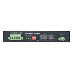 Controlador Solar con Switch PoE Industrial / 1 Puerto 802.3bt 90W / 2 Puertos 802.3af/at 30W / 2 Puertos PoE Pasivo 24/48 Vcc 24W / Puerto SFP / 15A / Entrada 45 Vcc