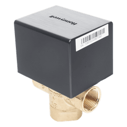 Válvula de control eléctrica de 3 vías para fancoil, retorno por resorte, normalmente cerrada, 110 V CA, DN20 (3/4"), conexión NPT