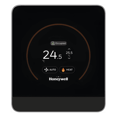 Módulo de pared con pantalla táctil capacitiva para temperatura y humedad, comunicación Sylk, BACnet MS/TP y Modbus RTU, serie TR100