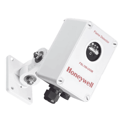 Detector de flama UV/IR para zonas de riesgo, alcance de 25 m, salida 4-20 mA, certificado ATEX, FM y EN54-10, color blanco