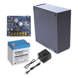 Kit Fuente de Poder con Batería de Respaldo / 12 Vcc / 1.5 A / 4.5 Ah / Gabinete Interior 221 x 191 x 83 mm (8.7 x 7.5 x 3.3 in)