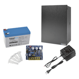 Kit de Fuente de Poder con Respaldos / 12 VCC a 4 A / Batería 12 V 7 Ah / Transformador 16-24 VCA / Protección Sobretensión y Cortocircuito