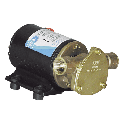 Bomba de sentina / 12 Vcd / 24 lpm (6,3 gpm) / Altura 10 pies (3 m) / Cuerpo bronce / Puertos 1 pulgada