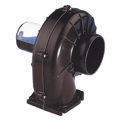 Soplador de Ventilación Marina / 3 Pulgadas / Flujo 4.2 m³/min / Montaje en Brida / Plástico Reforzado Anticorrosión / 22 x 17 x 19 cm