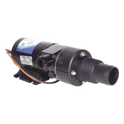 Bomba Maceradora / 12 Vcd / Caudal 43 l/min a 3 m / Altura Máxima 6 m / Entrada 38 mm (1½") / Descarga 25 mm (1") / Autocebante 0,6 m