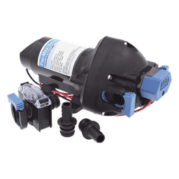 Bomba de Agua a Presión / 12 Vcd / Caudal 7 L/min (1.5 GPM) / Presión 2-35 psi / Autocebante 1.8 m (5.9 ft) / Sin Tanque Acumulador