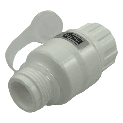 Regulador de Presión de Agua en Línea / 45 psi (3.1 bar) / Codo Giratorio / Filtro Extraíble / GHT 3/4' / Calidad Alimentaria / 3' x 1.5' (7.6 cm x 3.8 cm)