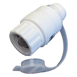 Regulador de Presión de Agua en Línea / 45 psi (3.1 bar) / Codo Giratorio / Filtro Extraíble / GHT 3/4' / Calidad Alimentaria / 3' x 1.5' (7.6 cm x 3.8 cm)