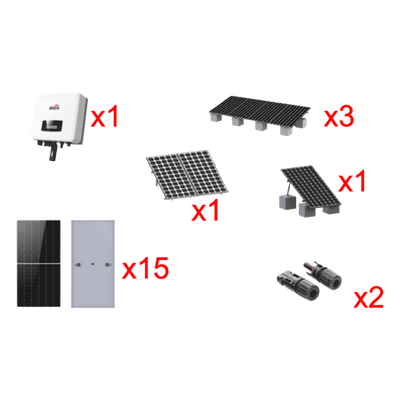 Kit Solar Interconexión / 9kW / 220Vca / Inversor On-Grid / Montaje Incluido