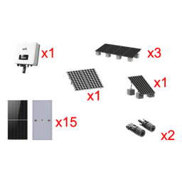 Kit Solar Interconexión / 9kW / 220Vca / Inversor On-Grid / Montaje Incluido
