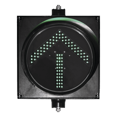 Señalización LED / Flecha Verde / 30 cm / 90 LEDs / 7 W / IP Hermético / 110 VCA