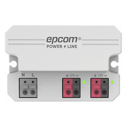 Fuente de Alimentación / 12 Vcc / 2 A / Entrada Universal 110-240 Vca / Doble Salida con Terminales de 2 Pines / Operación -20°C a 45°C