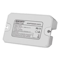 Fuente de Alimentación / 12 Vcc / 2 A / Entrada Universal 110-240 Vca / Doble Salida con Terminales de 2 Pines / Operación -20°C a 45°C
