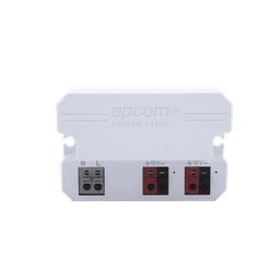 Fuente de Alimentación / 12 Vcc / 2 A / Entrada Universal 110-240 Vca / Doble Salida con Terminales de 2 Pines / Operación -20°C a 45°C