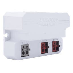 Fuente de Alimentación / 12 Vcc / 2 A / Entrada Universal 110-240 Vca / Doble Salida con Terminales de 2 Pines / Operación -20°C a 45°C