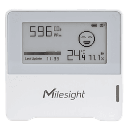 Sensor Ambiental LoRaWAN / CO2 + Temperatura + Humedad / Indicador Tipo Semáforo / Batería 3 Años / Compacto Sin Pantalla