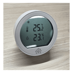 Sensor de temperatura y humedad / Pantalla LCD / ZigBee 2.4 GHz / -20°C a 60°C / 0-100% HR / CR2430