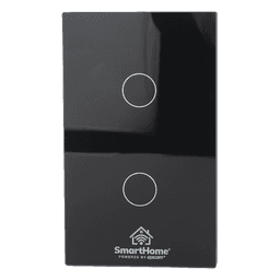 Interruptor Inteligente / 2 Circuitos / ZigBee / 800 W por Canal / 100-250 V / 120 mm x 72 mm