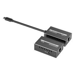 Extensor USB-C a HDMI / 4K 120 Hz / 18 Gbps / Alcance 60 m (196.9 ft) / HDR10 / HDCP 2.2 / Protección ESD ±8KV