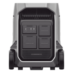 Estación de Energía Portátil DELTA PRO3 / 4096Wh Litio LFP / 5 AC 4000W (8000W Pico) / 2 USB-C 100W / Capacidad para Aumentar Respaldo / Cargador de Coche 10A a 12.6V / Conectividad WiFi y Bluetooth (App) / Carga Solar 2600W Max. (2 P