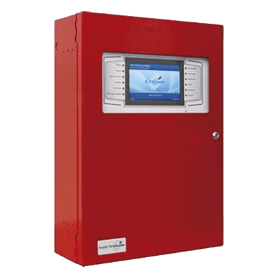 Panel De Incendio Modular, Direccionable, C/4 Ranuras, Puerta Plexi-Glass, C/2 Lazos SLC, Expandible hasta 8 Lazos SLC, Fuente 10.25A Auto-Sensing, En Ingles, Serie FireNET L@titude (0101-01540)